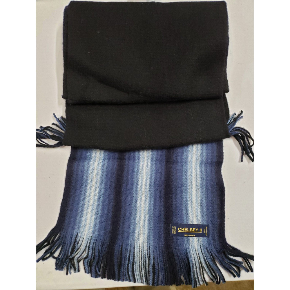 Chelsey II Scarf Mens One Size Multicolor Striped Rectangular Winter 100% Wool